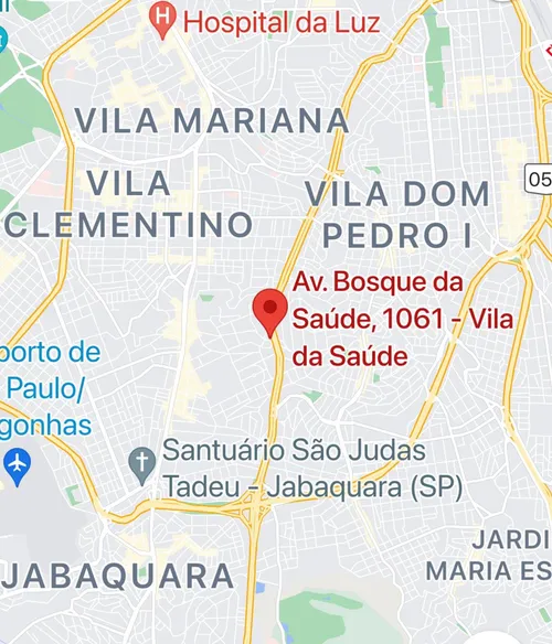 Localização da Graphis no mapa, Av. Bosque da Saúde 1061